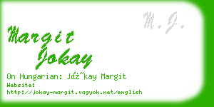 margit jokay business card